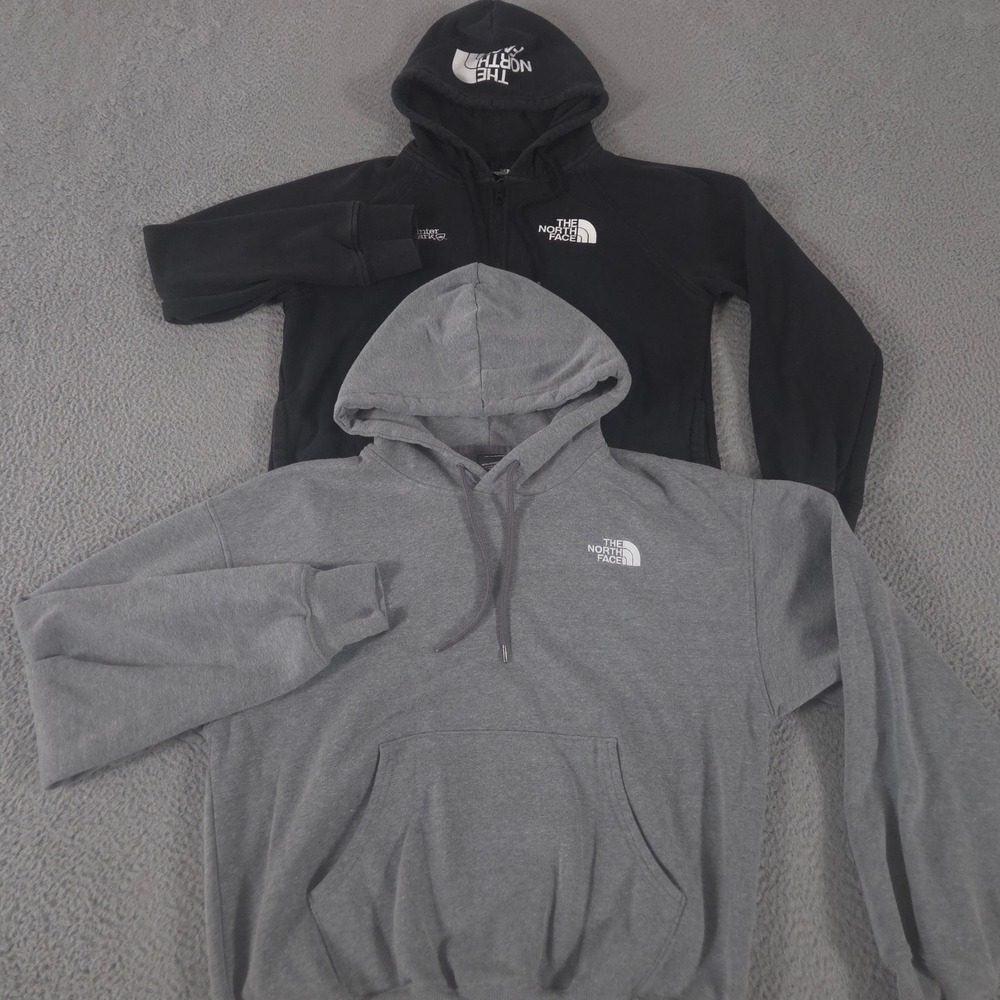 LOT OF 2 The North Face Hoodie Mens S Multi Full Zip Evolution Vintage Fleece